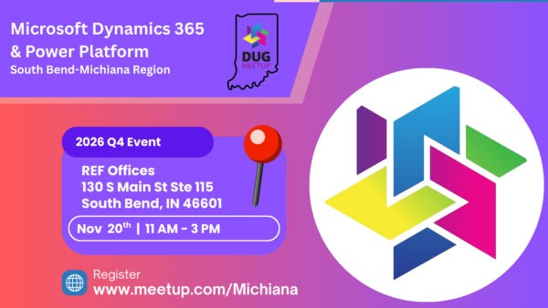 2026 Q4 Michiana User Group Meetup logo