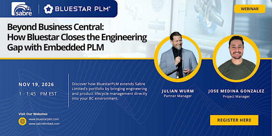 Beyond Business Central: How Bluestar Closes the Engineering Gap with Embed logo