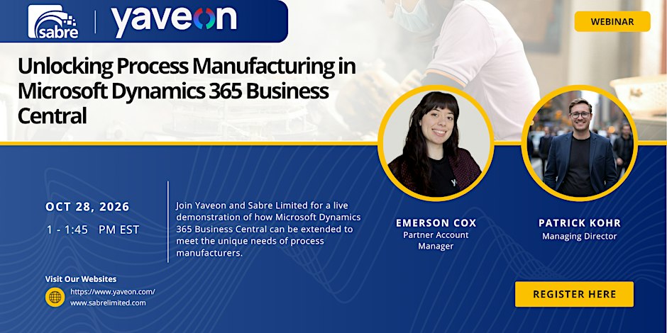 Unlocking Process Manufacturing in Microsoft Dynamics 365 Business Central logo